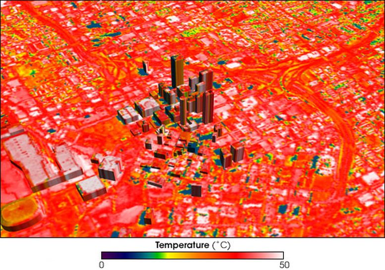 Thermografie-Bild Atlanta NASA creative commons